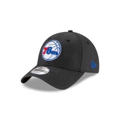 Philadelphia 76ers Gorra | New Era NBA Waxed Canvas 9twenty Adjustable Cap Mexico - Negros